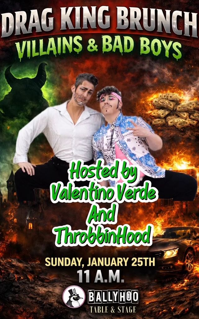 Drag King Brunch: Villains & Bad Boys