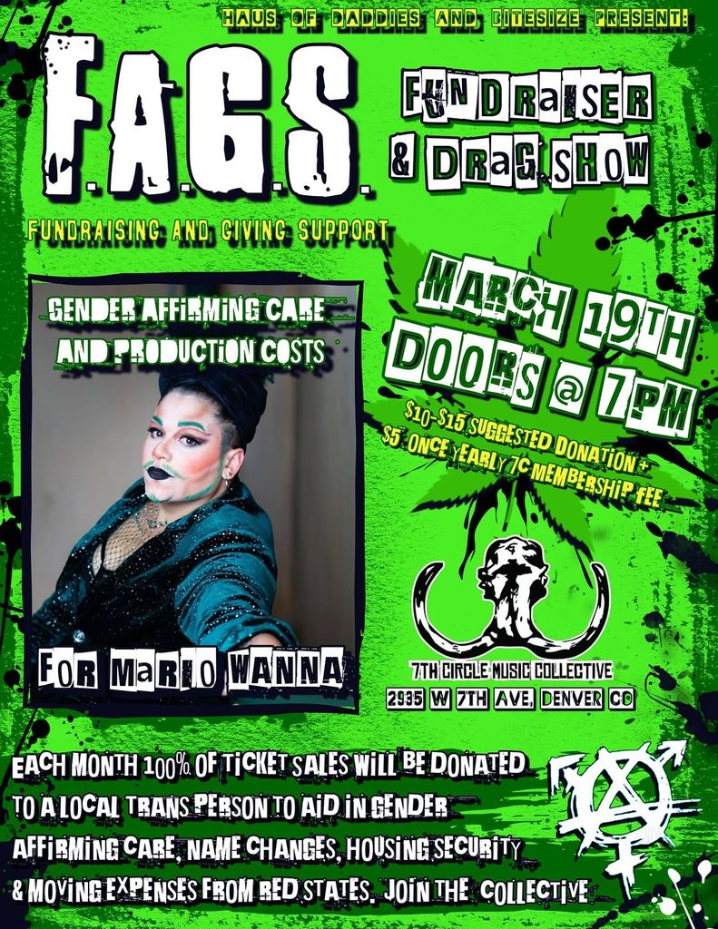 FAGS Fundraiser for Mario Wanna